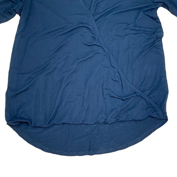 Mossimo Supply Co. | Black Surplice Long Sleeve Top | XS - Picture 4 of 6